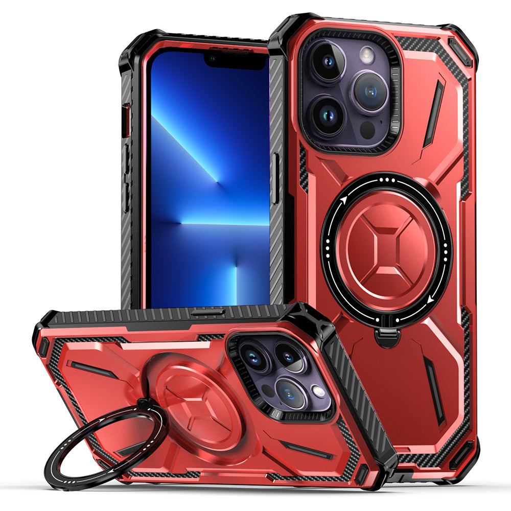 For iPhone 13 Pro Max Kickstand Magnetic Case PC TPU Phone Cover Compatible with MagSafe For iPhone 13 Pro Max Kickstand Magnetic Case PC TPU Phone Cover Compatible with MagSafe